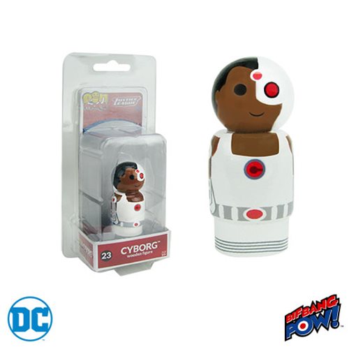 Justice League Cyborg Pin Mate Wooden Figure
